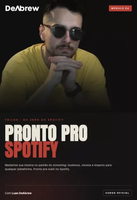 Capa do Módulo 04, Pronto pro Spotify